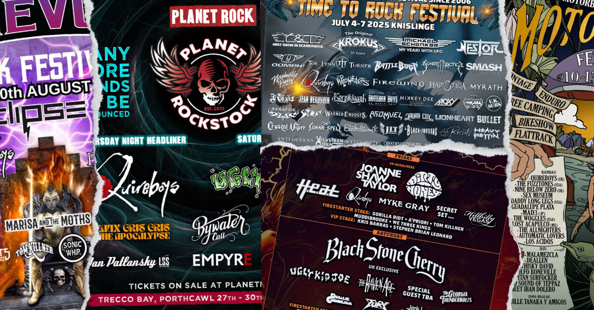 Festival posters collage